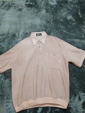 Alan Stuart Light Pink Short-Sleeve Polo Shirt